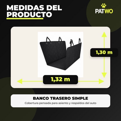 Funda Cubre Auto Perro — Basta de Pelos, Rasguños y Manchas en tu Asiento