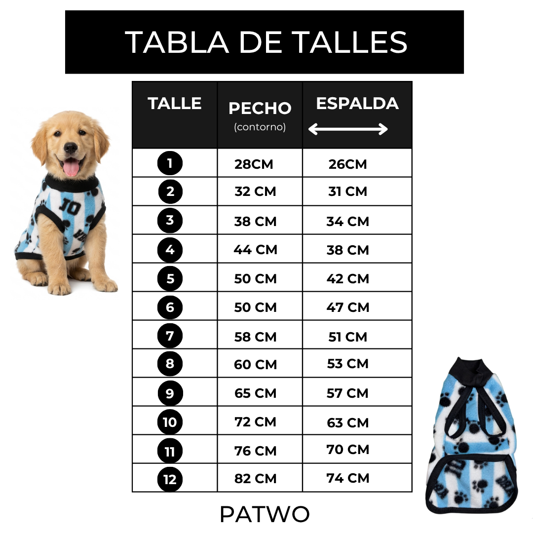 Ropa polar abrigo argentina para mascotas