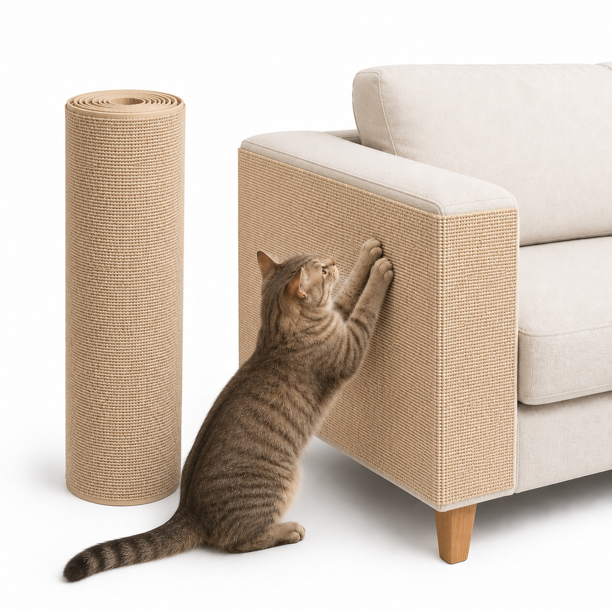 Rascador cubresillon antidesgarro para gato 100x40cm