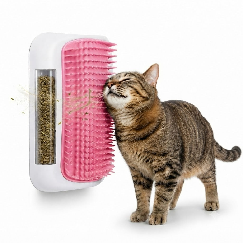 Rascador Gato Pared Autoadhesivo Con Hierba Gatera Atrayente